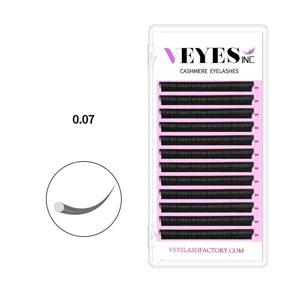 Veyes Inc Cashmere Eyelash Extensions Veyelash Faux Mink Individual Volume Lashes Soft Natural Lash Extensions for Makeup