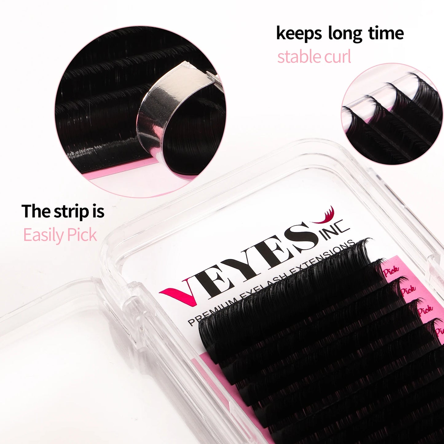 Veyes Inc Individual Eyelash Extensions Faux Mink Lashes 0.05mm Veyelash Professionals Classic Soft Natural Lash Bulk Wholesale