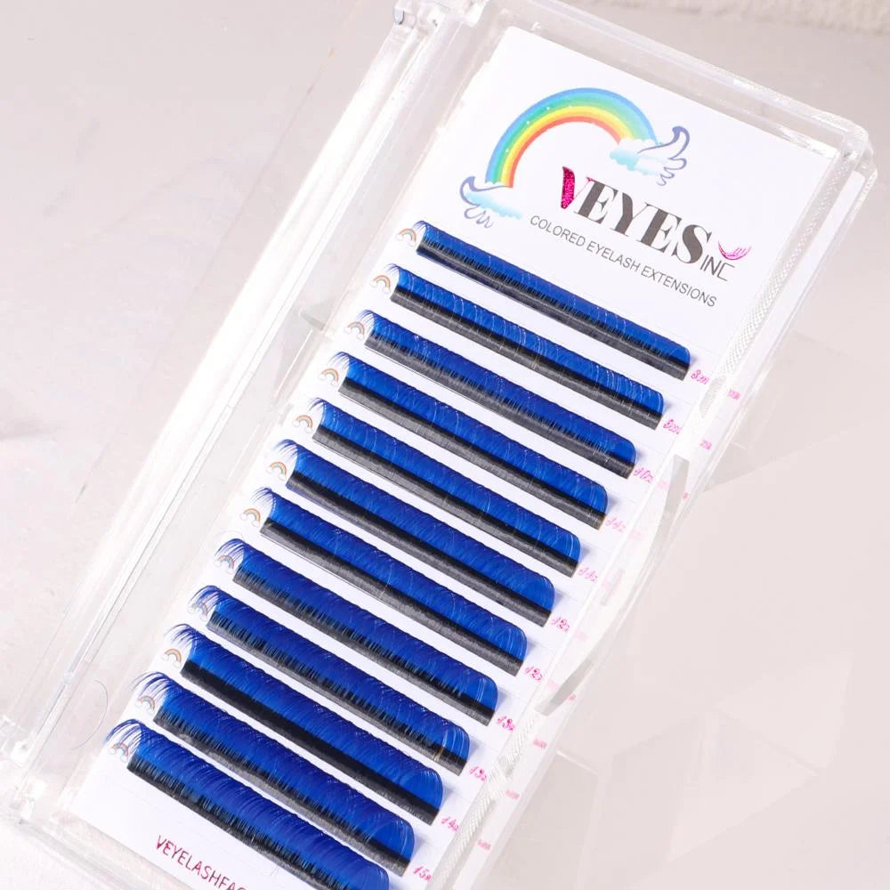 Veyes Inc Colored Eyelash Extensions Veyelash 0.07 Soft 9-16MM Color False Lashes Faux Mink Individual Volume Lashes Extensions