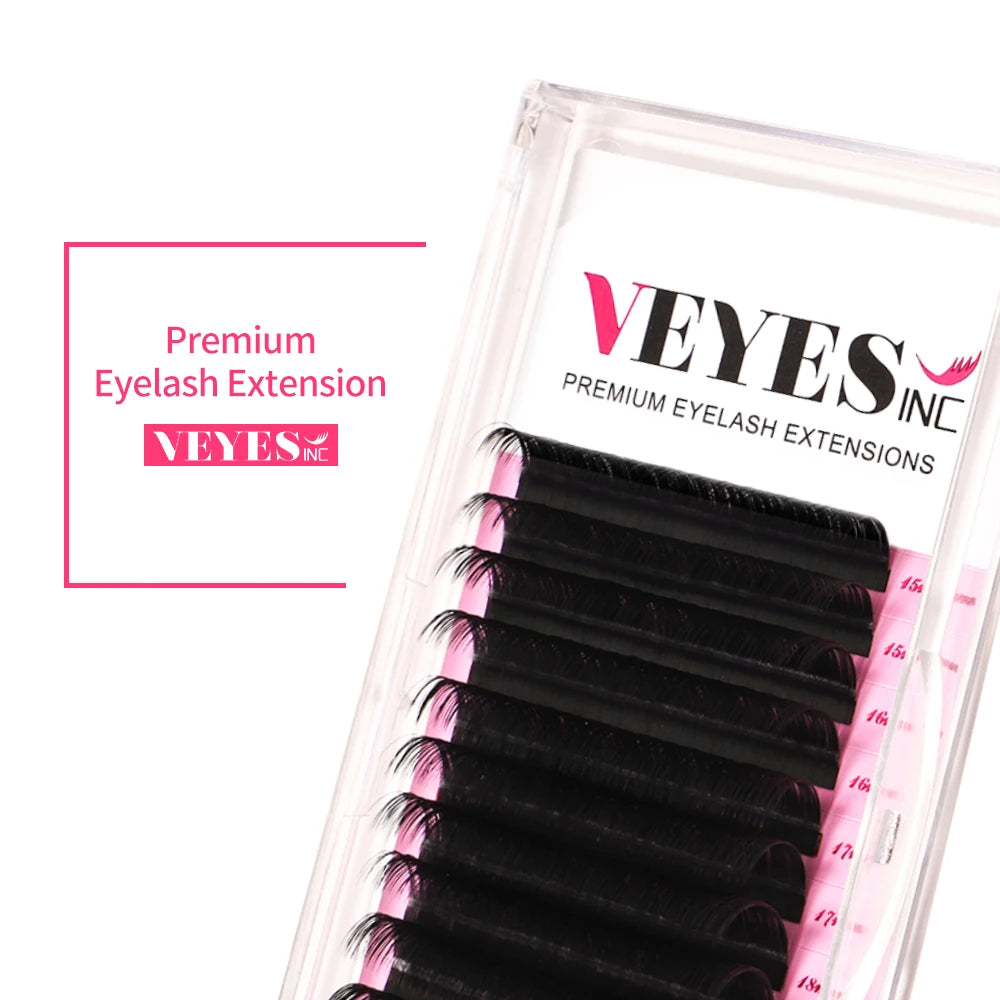 Veyes Inc Individual Eyelash Extensions Faux Mink Lashes 0.05mm Veyelash Professionals Classic Soft Natural Lash Bulk Wholesale