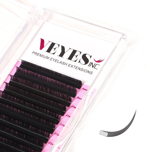 Veyes Inc Ellipse Flat Eyelash Extension Faux Mink Lashes Veyelash Cashmere Lashes Natural Soft Light Wholesale for Makeup