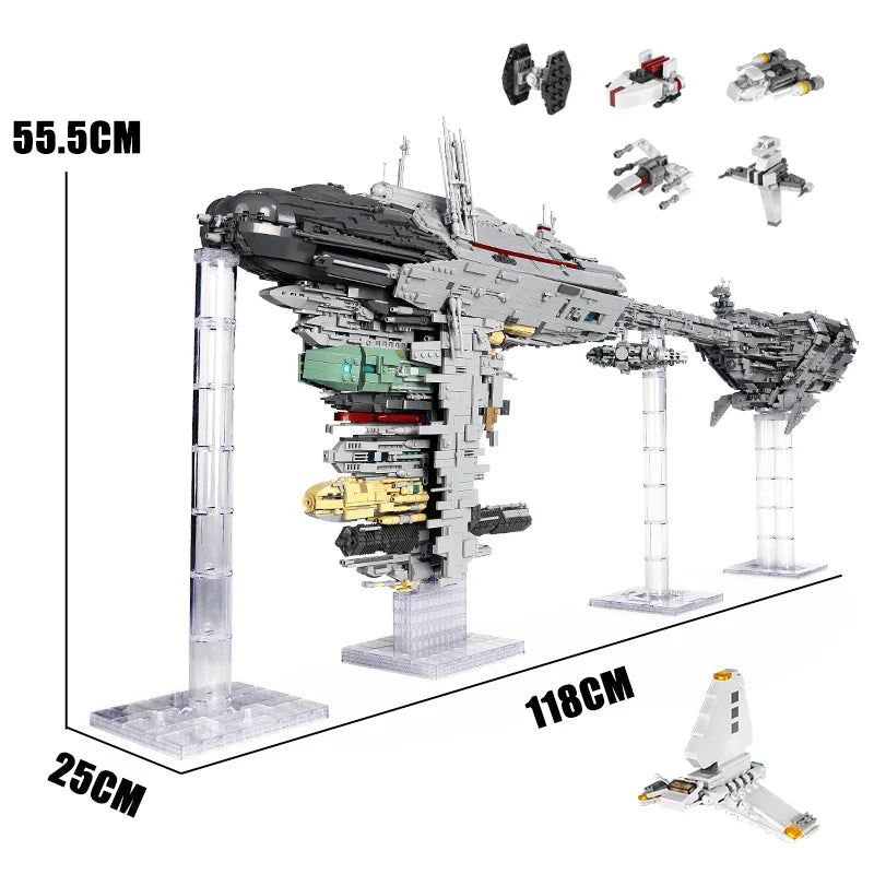 MOULD KING 21001 Building Blocks Star Destroyer MOC-5083 Nebulon B Medical Frigate model Bricks Toys For Kids Christmas Gifts