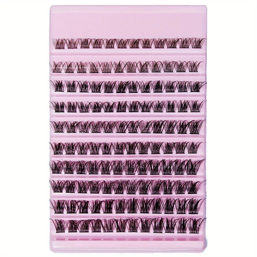 3Boxes(360pcs) Lash Clusters 8-16mm Wispy Individual Lashes  D Curl Fluffy Cluster Lashes DIY Eyelash Extension