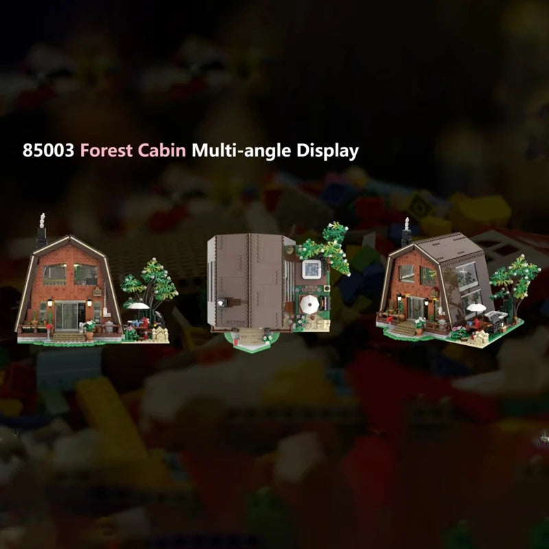 Creative Expert Modular Buildings MOC 85003 Forest Cabin House Model 2000PCS Building Blocks Brick Puzzle Toys Adult Kids Gift