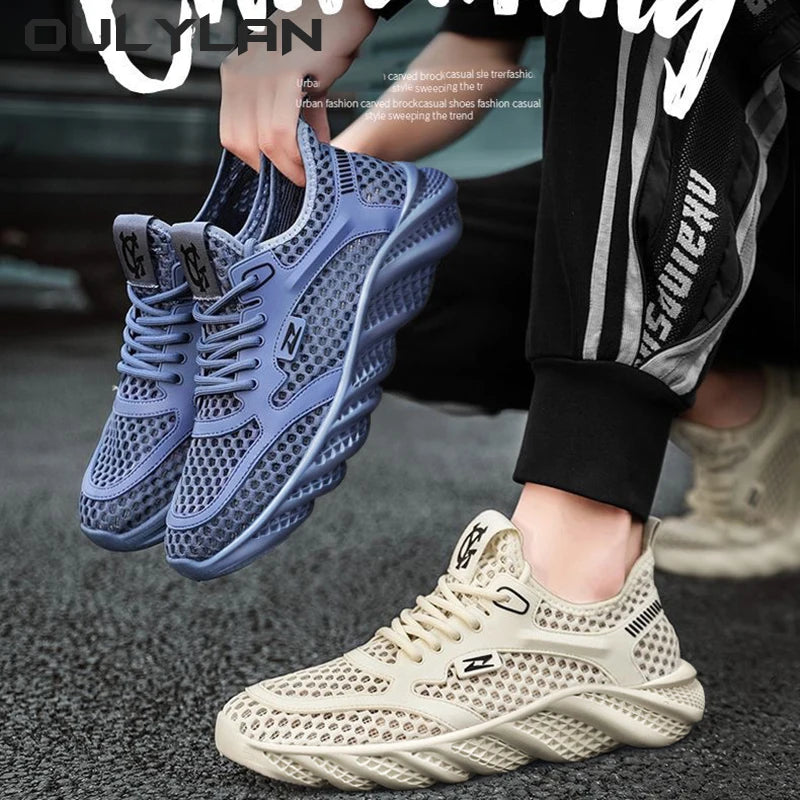 Summer Sports Lightweight Shoe Running Walking Gym Shoes Men Women Knit Sneakers Fashion Breathable Athletic