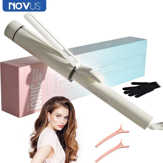 NOVUS 40MM Hair Curlers 4000W Negative Ion Ceramic Care Big Wand Wave Hair Styler Curling Irons Fast Heating Wavers Styling Tool