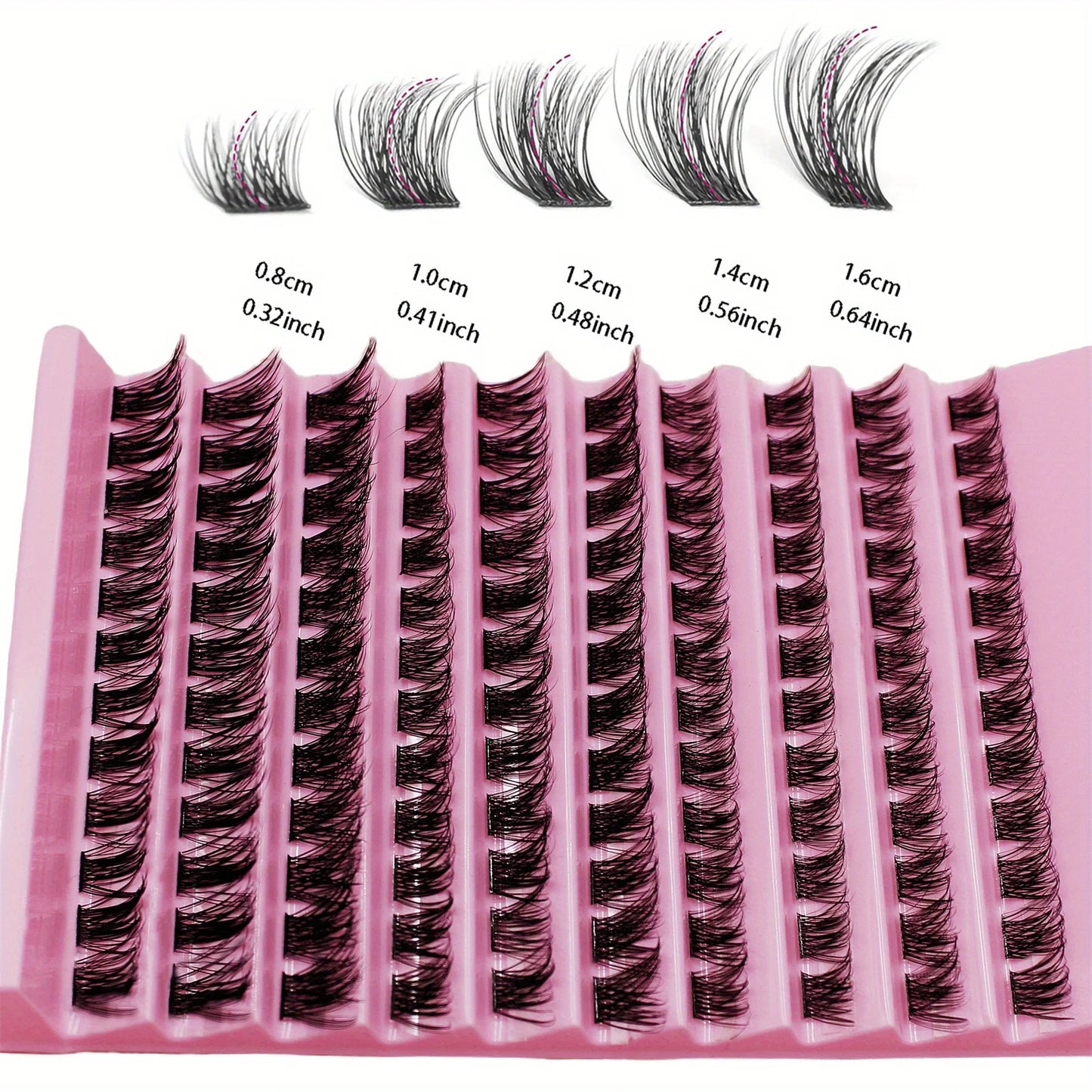 360pcs/3pack Lash Clusters 8-16mm Individual Lashes Natural Look D Curl Fluffy Cluster Lashes DIY Eyelash Extension