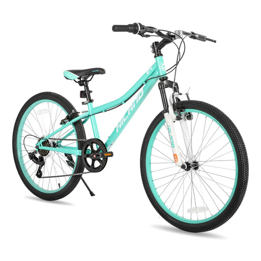 Hiland 20 Inch Kids Mountain Bike for Boys, Girls, Single Speed Kids Bicycles with Dual Handbrakes and Kickstand ﻿