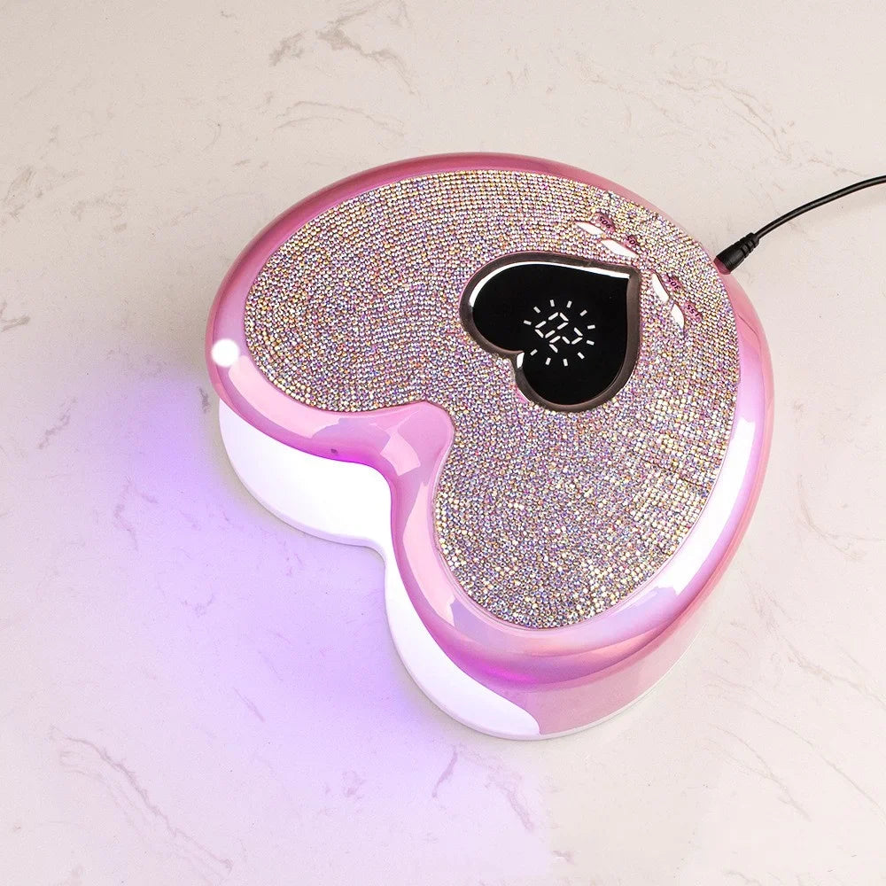 UV Light Drying Nail Polish Glue Nail Dryer Nails Shop Special LED Light Nail Heart Belt Drill Nail Baking Light Therapy Machine