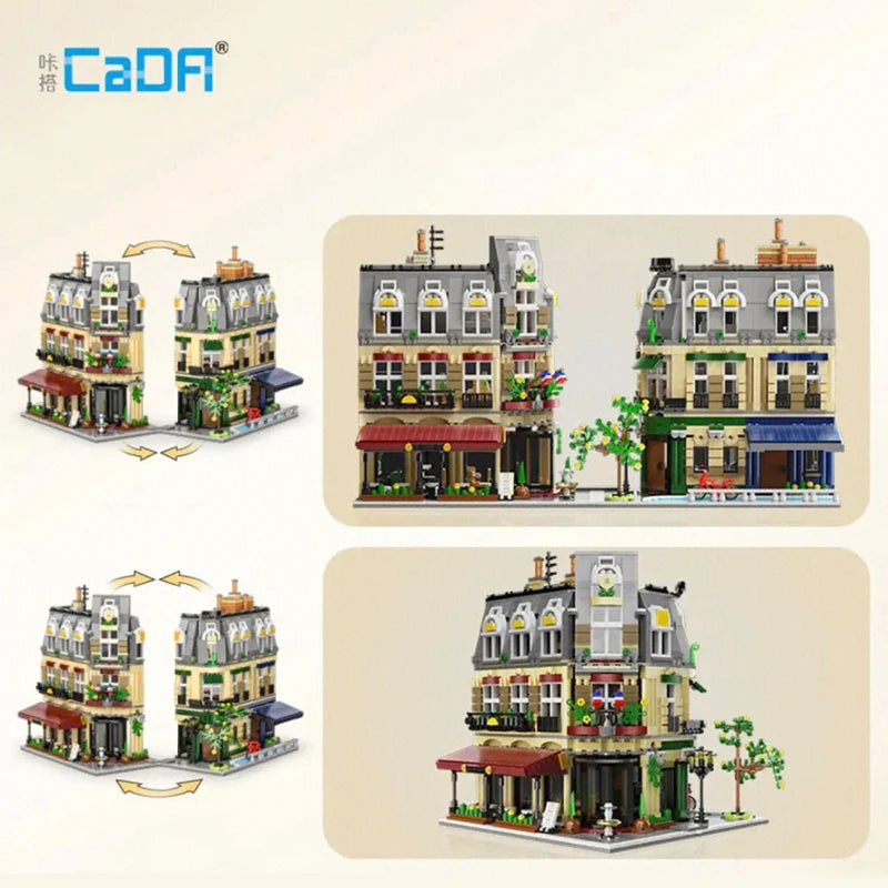 Creative Expert Modular Buildings MOC C66009 Paris Restaurant Model 3230PCS Building Blocks Brick Puzzle Toys for Kids Gift