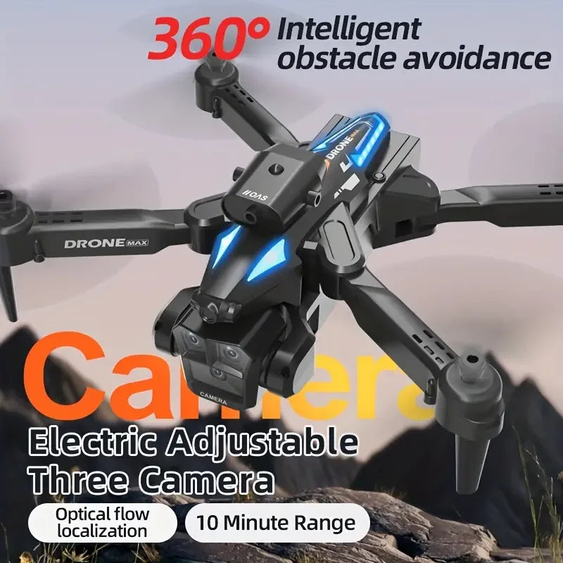 C10 RC Drone 4K Professional Three Camera HD Obstacle Avoidance Dron Wifi FPV Quadcopter Remote Control Aircraft Helicopter Toys