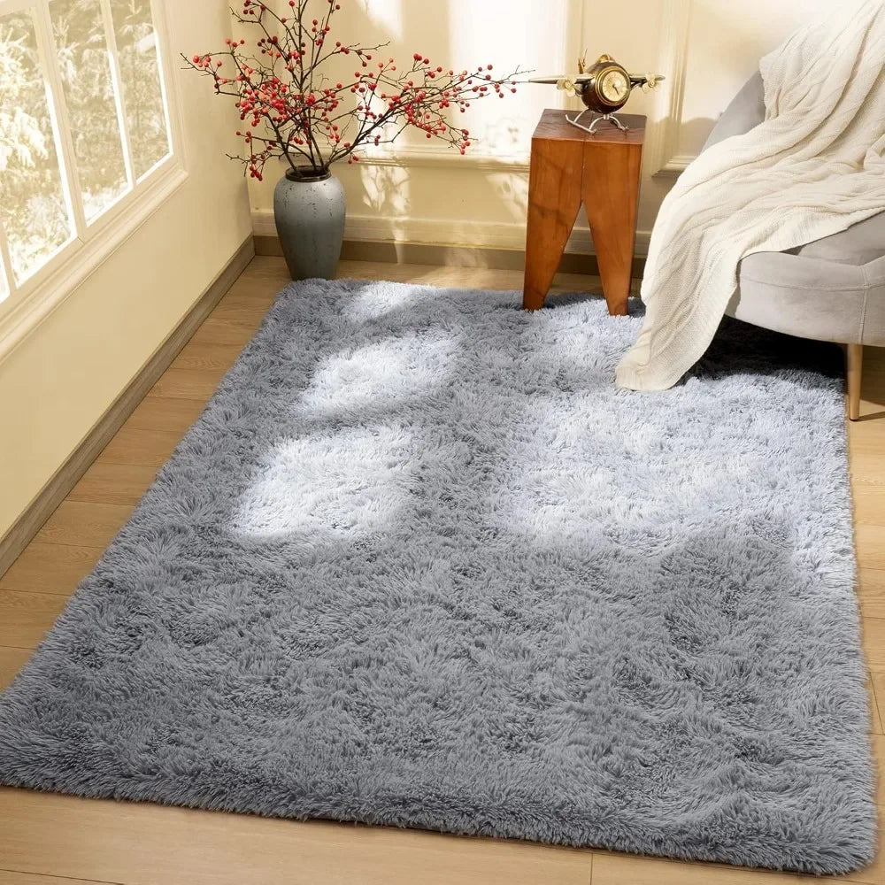 Rugs for Bedroom Long Plush 4x6 Feet Area Rug for Living Room Ultra Soft Shaggy Carpet for Home Decor Fluffy Mat Faux Fur Rug