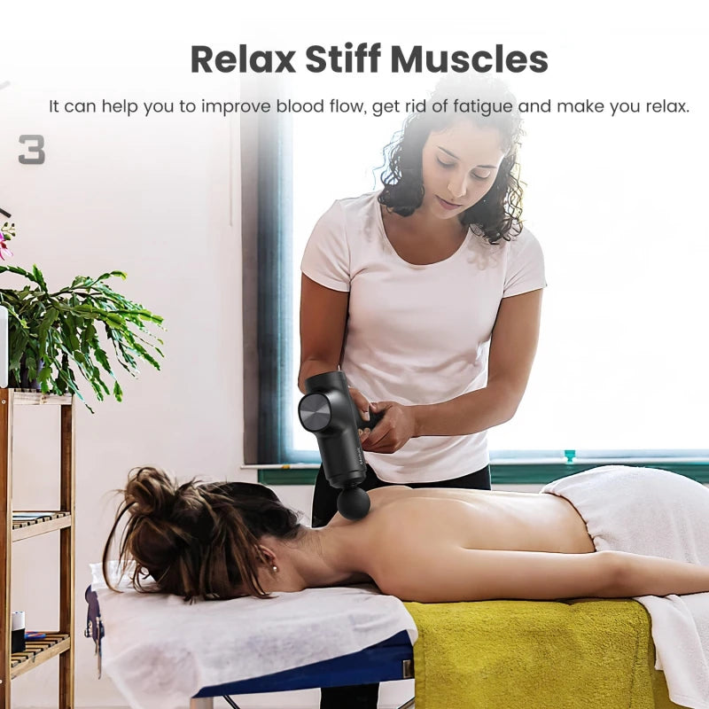 Mebak Chic Massage Gun Deep Tissue Powerful 3000rpm Handheld Percussion Muscle Massager with 2500mAh Battery for Muscle Pain