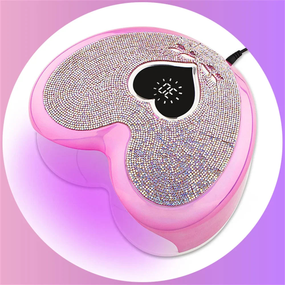 UV Light Drying Nail Polish Glue Nail Dryer Nails Shop Special LED Light Nail Heart Belt Drill Nail Baking Light Therapy Machine