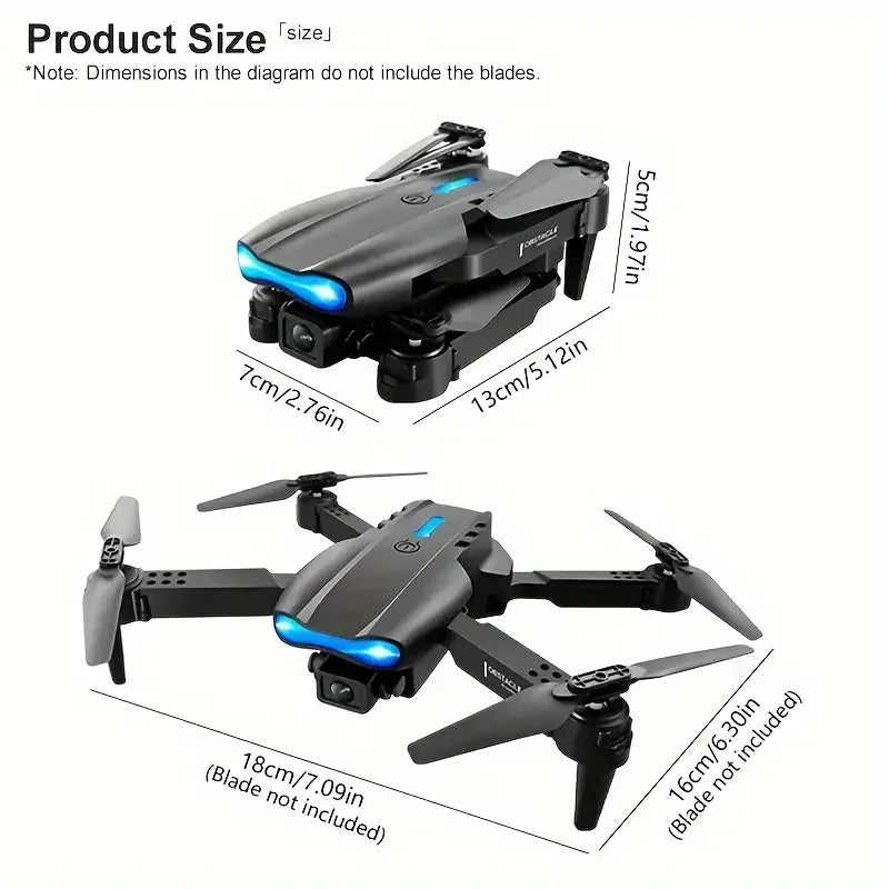 New E99Pro RC Drone 4K Professinal With 1080P Wide Angle HD Camera Foldable Helicopter WIFI FPV Height Hold Gift Toy