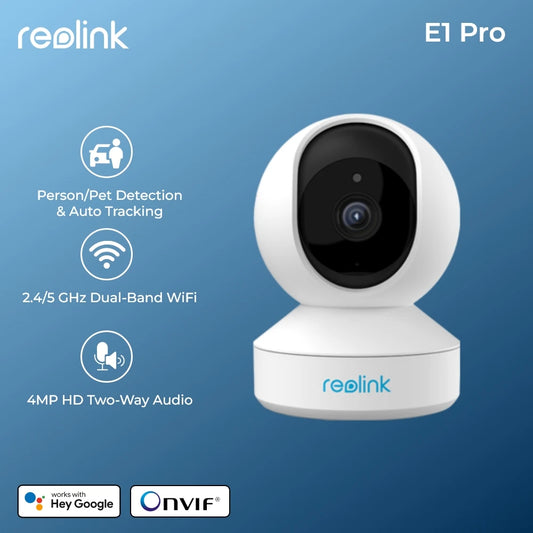 Reolink E1 Series 2K 4MP WiFi Camera Pan&Tilt 2-Way Audio Baby Monitor Indoor Cam AI Detection Home Video Surveillance Cameras