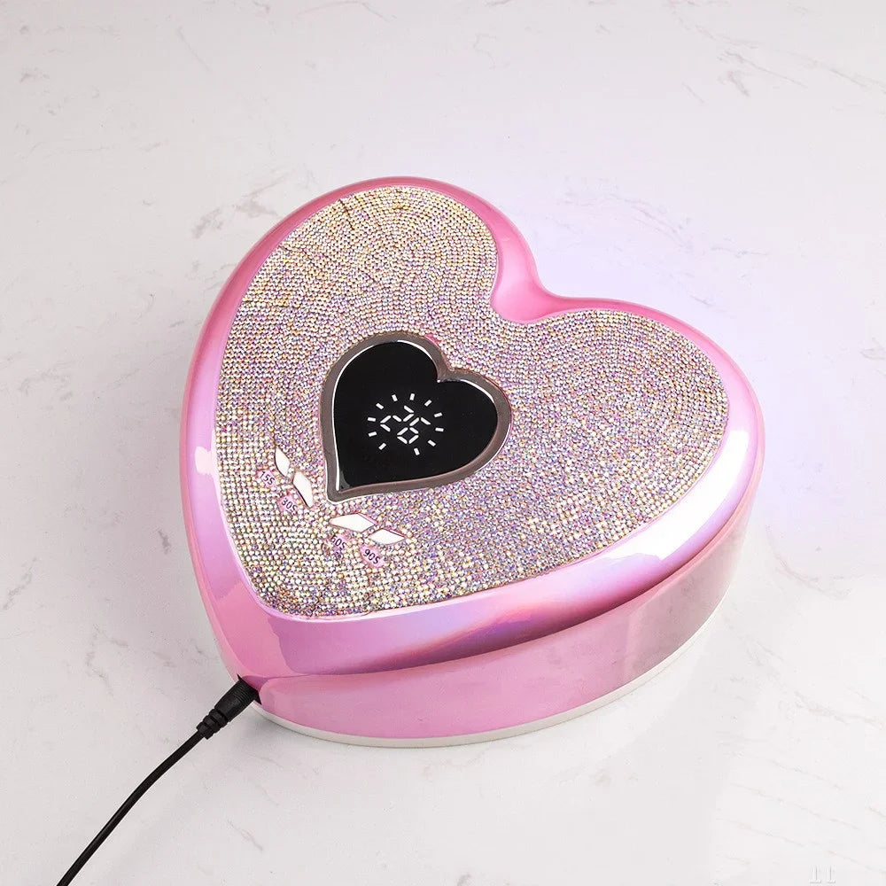 UV Light Drying Nail Polish Glue Nail Dryer Nails Shop Special LED Light Nail Heart Belt Drill Nail Baking Light Therapy Machine