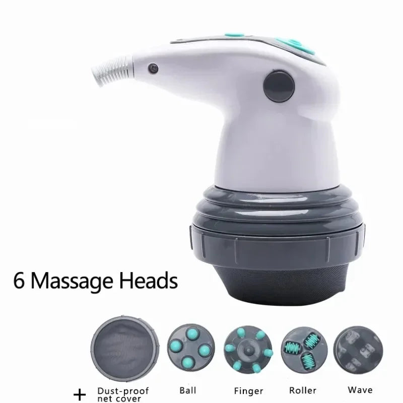 Electric Body Massager Noiseless Vibration Full Slimming Kneading Waist Massage Instrument Roller For Waist Losing Weight