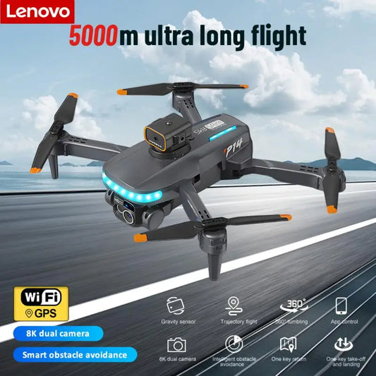 Lenove P14 Pro Drone 8K Dual-Camera Professional HD Aerial Photography FPV GPS Omnidirectional Obstacle Avoidance Quadcopter