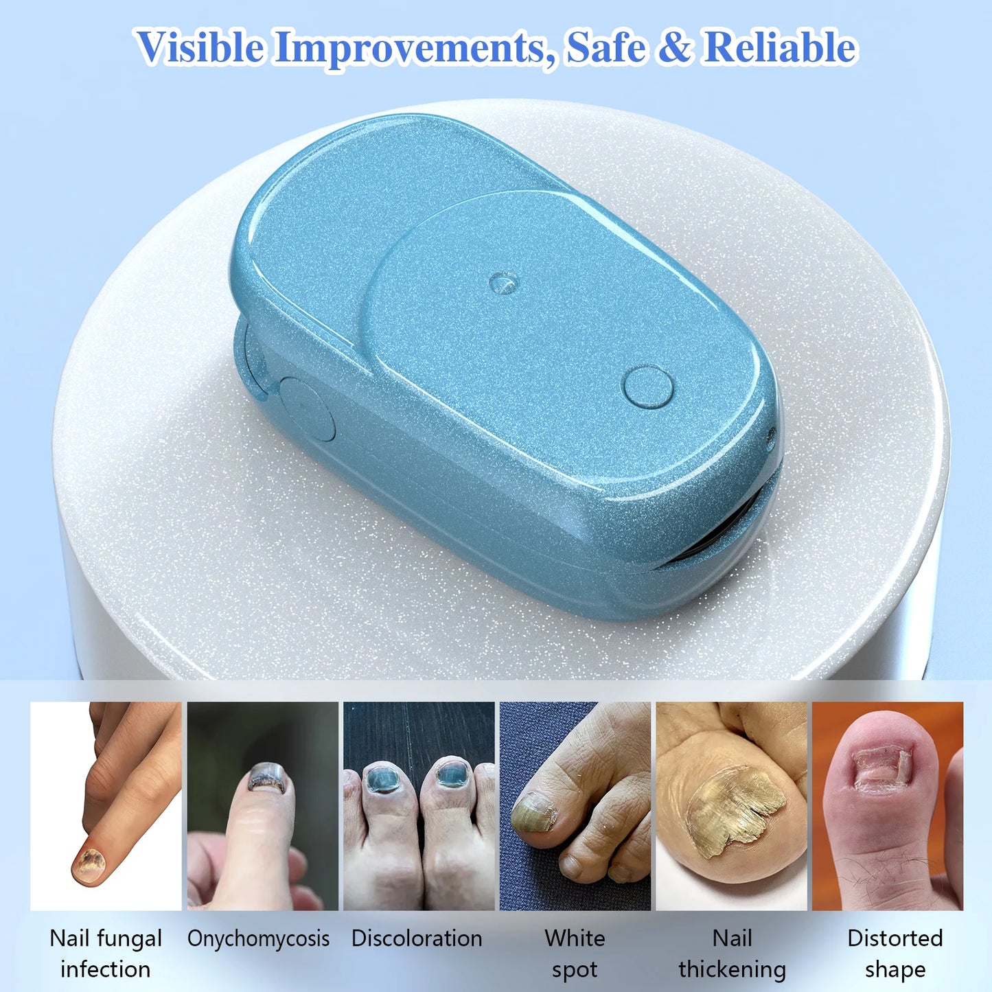 Nail Fungal Device Repair Fingernail Fast Repair Nails Fungus Toenail Care Foot Onychomycosis Fungus Fingernail Nail Removes