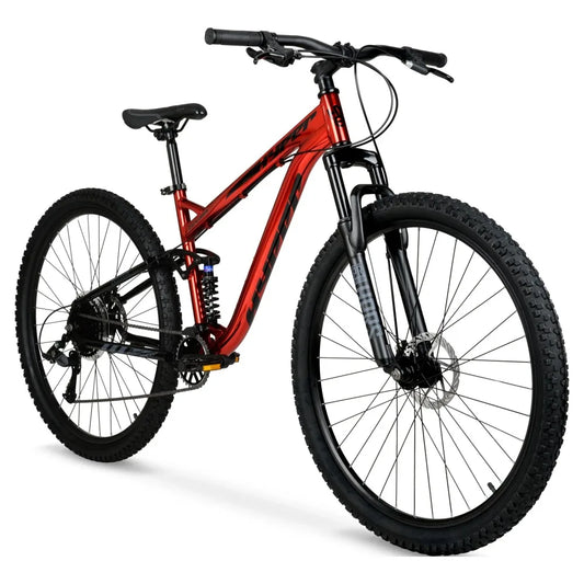 2024 New Bicycles Men's 29" Explorer Dual Suspension Mountain Bike, Red