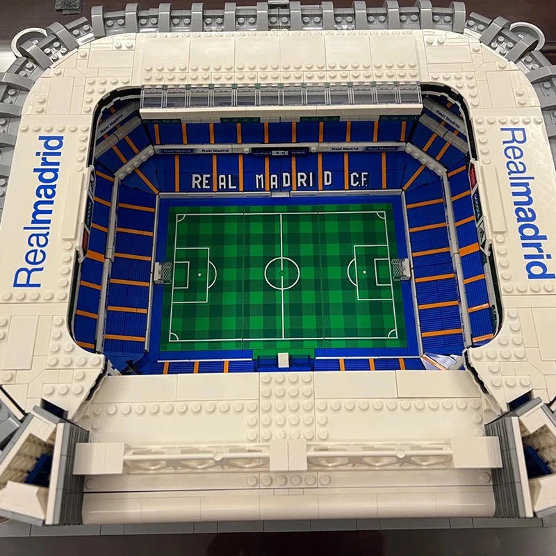 Creative Expert Modular Buildings MOC Santiago Bernabeu Stadium Soccer Field Model 5876PCS Building Blocks Brick Puzzle Toys