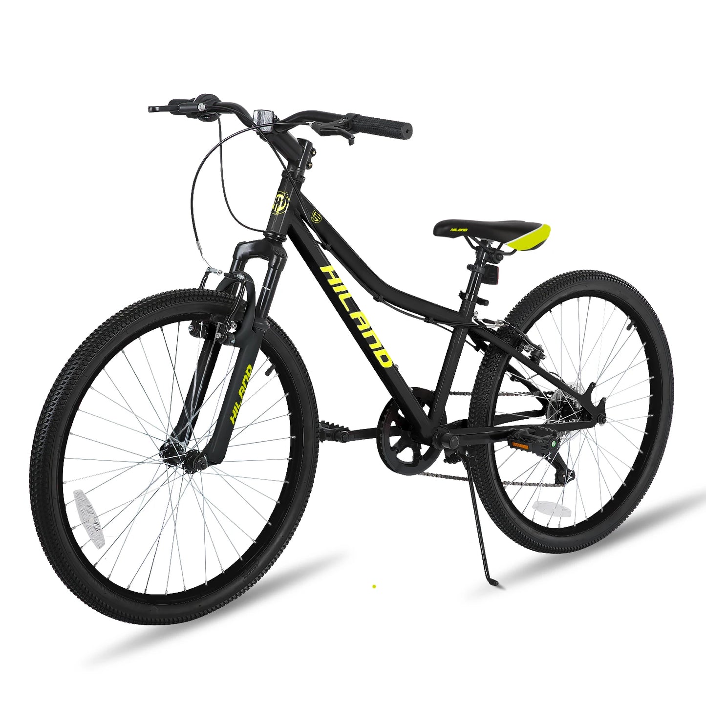 Hiland  24 Inch Mountain Bike for Kids Age 7,Front Suspension Fork Kids' Bicycles for Boys Girls Multiple Colors