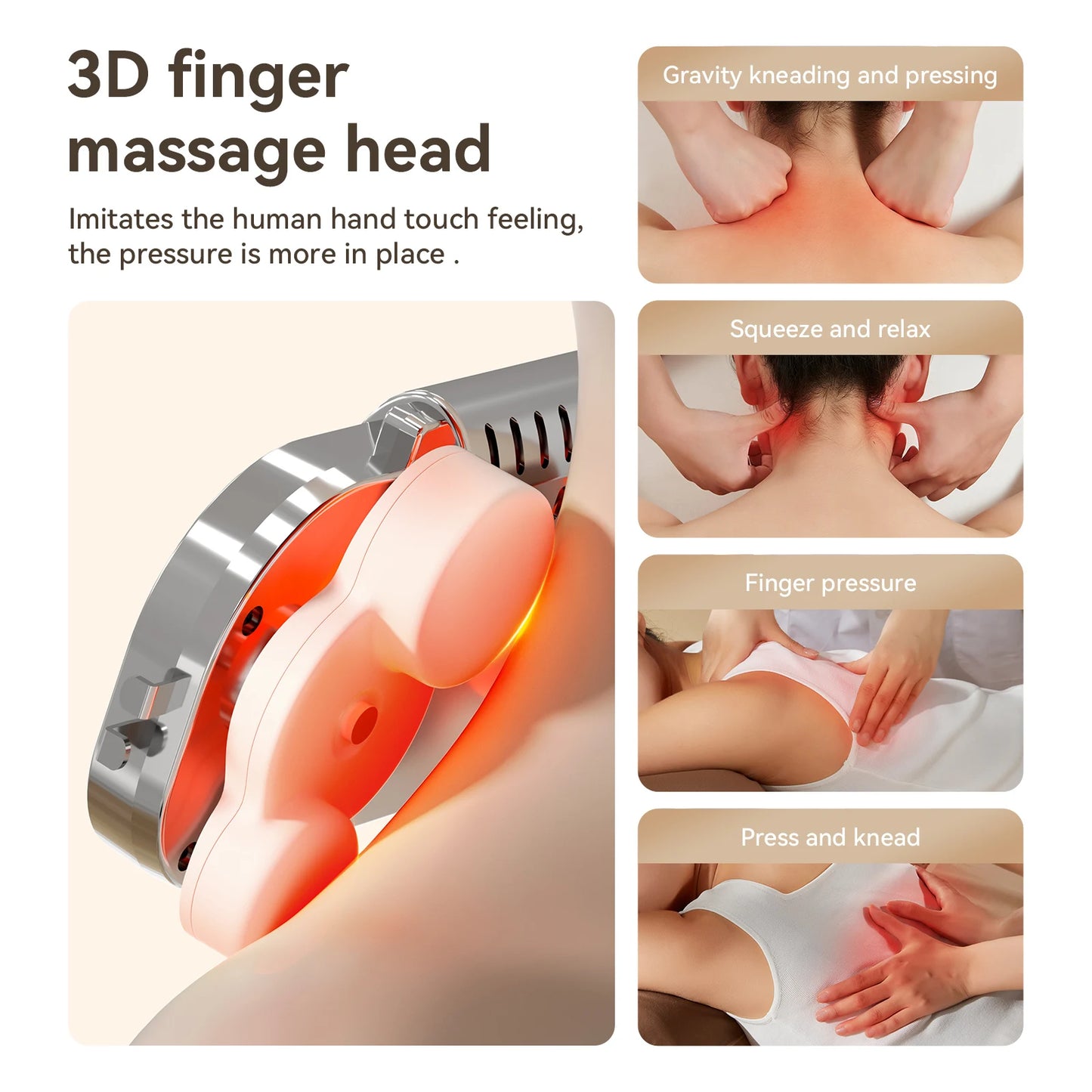 Back Massager Neck Massager with Heat 3D Kneading Massage Pillow for Stress Gifts for Men Women Mom Dad Relax at Home Office Car