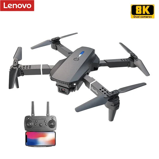 Lenovo E88 Pro Drone 4k Profesional HD 4k Rc Airplane Dual-Camera Wide-Angle Head Remote Quadcopter Airplane Toy Helicopter