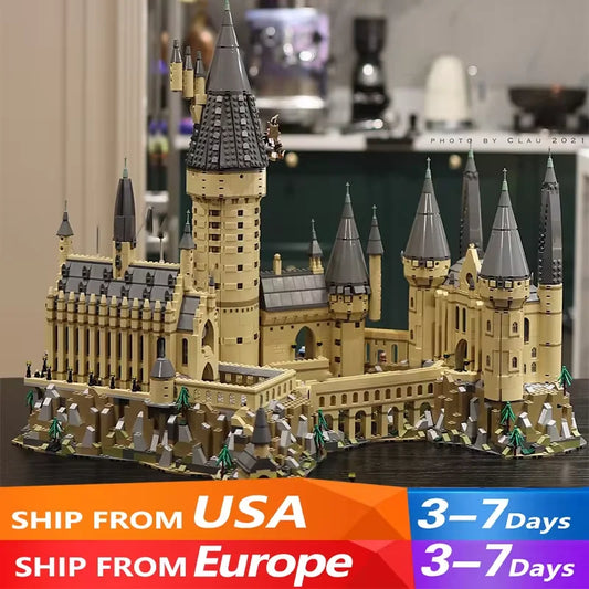 Movie Game MOC Magic Castle Witchcraft School Architectural Scenery Model 6020PCS Building Blocks Brick Puzzle Toys for Kid Gift