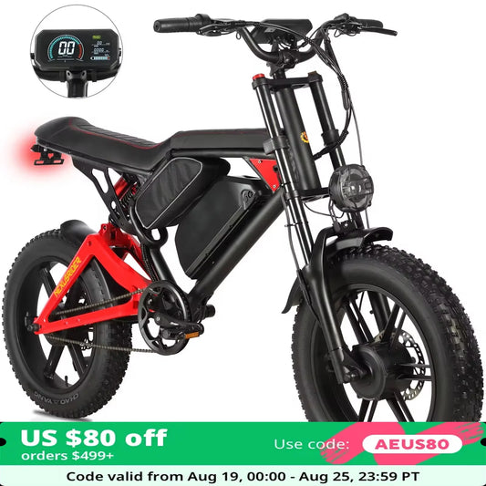 Nexusrider ThunderStrike Electric Dirt Bike Motorcycle 20inch Dual 2000W Full Suspension E Mountain City Bike For Adults Man