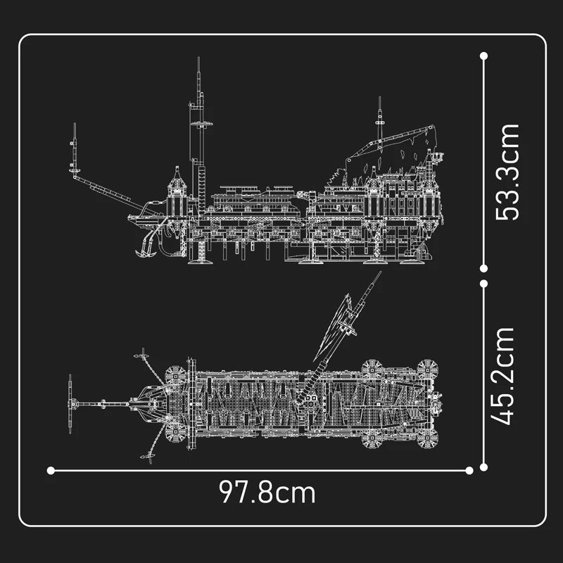 Mould King 13188 Pirate Ship Building Block The Silent Mary Ship Model Assembly Sailboat Brick Toys Kids Christmas Gift