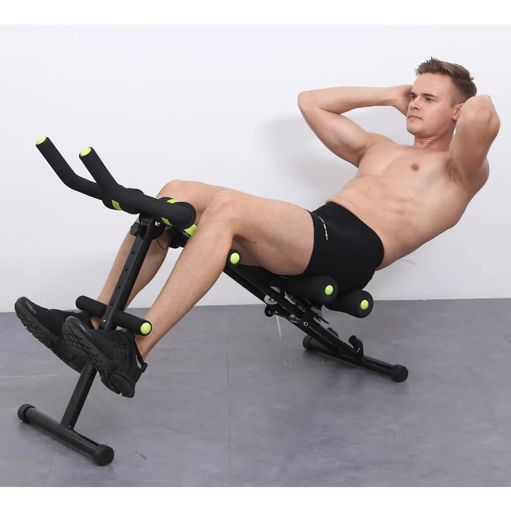 Foldable Ab Fitness Machine Core Trainer Equipment Height Adjustable Horse Riding Machine Thighs Buttocks Shaper