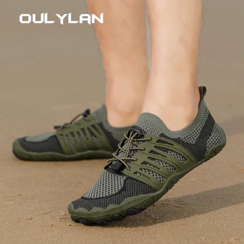 Men Sports Running Black Jogging Shoes Casual Sneakers Outdoor Breathable Mesh Women Light Shock-absorption Black Tennis shoes