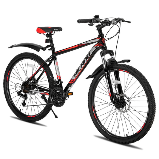 Hiland Mountain Bike, Multi-Spokes,Shimano 21 Speeds Drivetrain,Aluminum Frame 26 inch Wheels, Men's MTB Bicycle