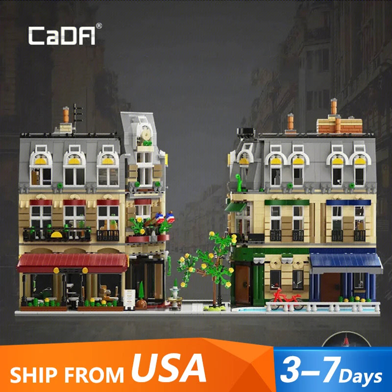 Creative Expert Modular Buildings MOC C66009 Paris Restaurant Model 3230PCS Building Blocks Brick Puzzle Toys for Kids Gift