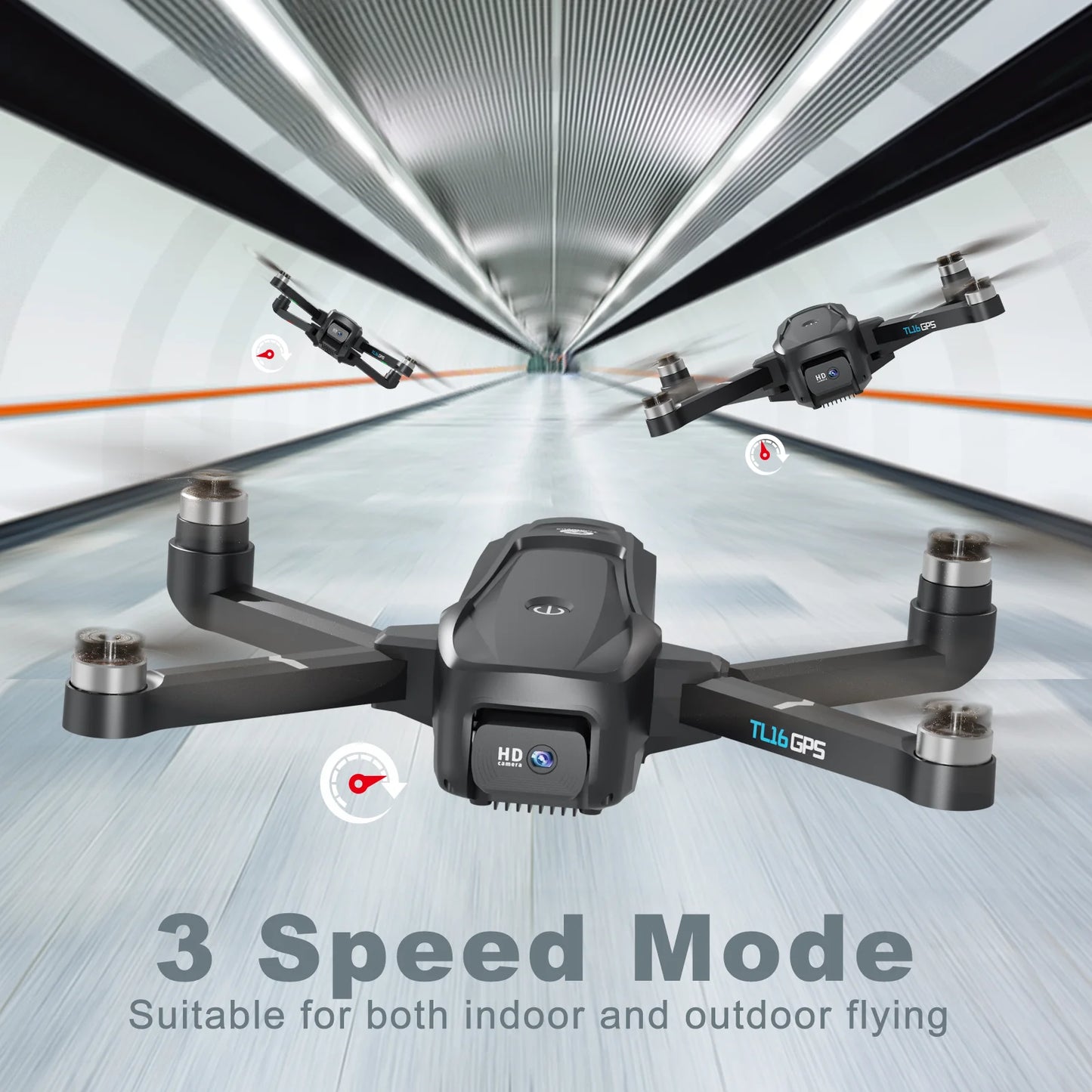 UVA with 4K HD Camera 5G FPV WiFi GPS Drone 50xZoom RC Quadcopterl  Brushless Motor Optical Flow Fun Gift Foldable Toy TL16GPS