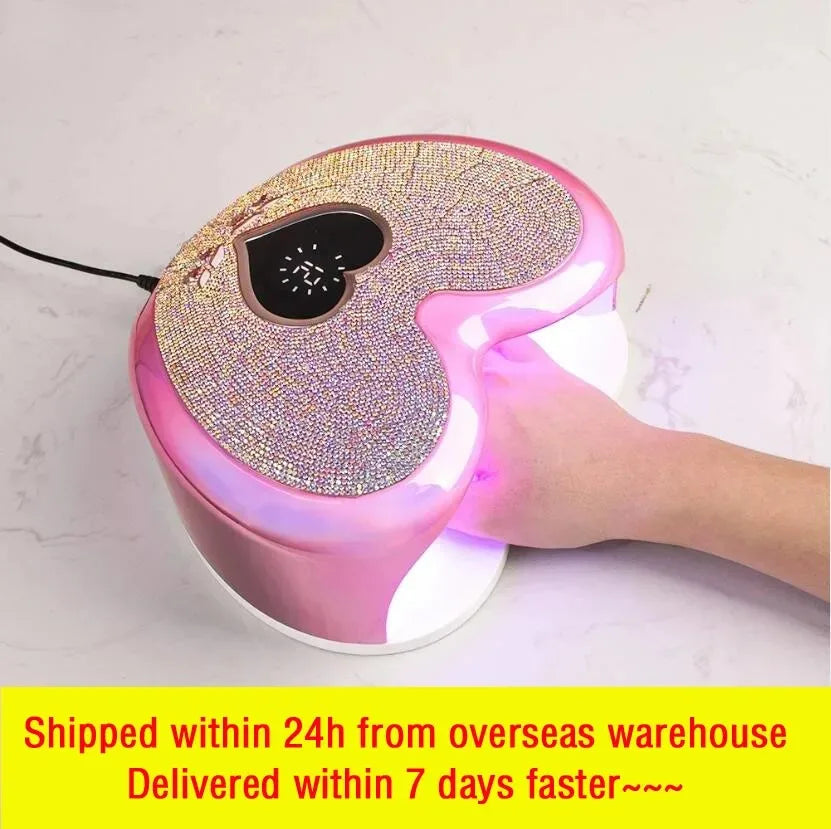 UV Light Drying Nail Polish Glue Nail Dryer Nails Shop Special LED Light Nail Heart Belt Drill Nail Baking Light Therapy Machine