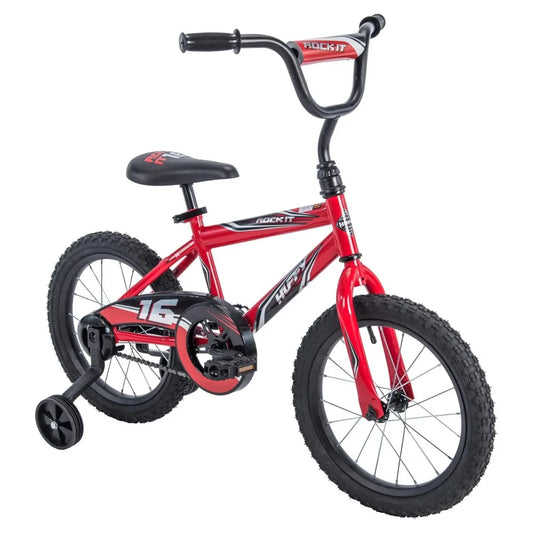 Huffy 16 in. Rock It Boy Kids Bike, Ages 4+ Years, Red