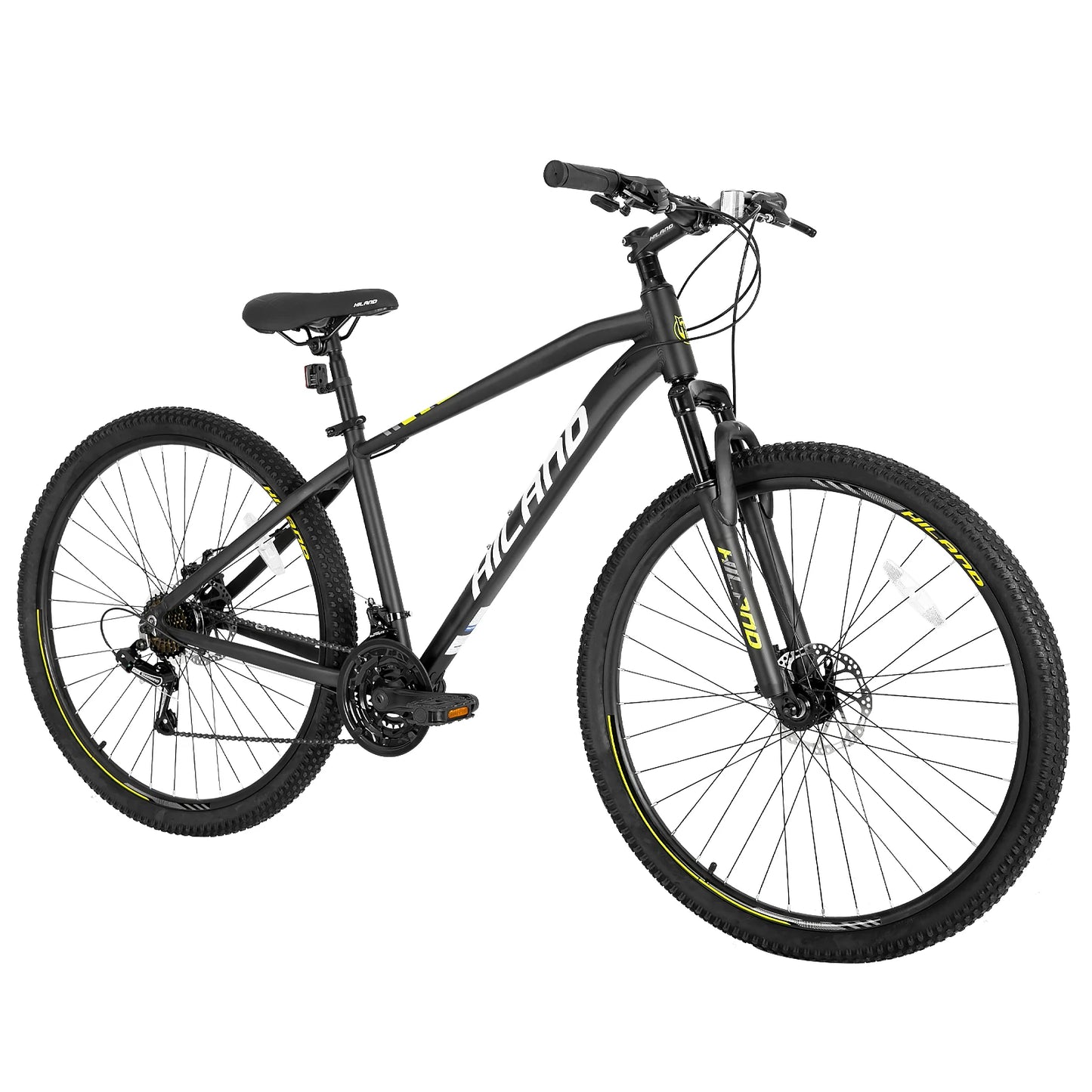 Hiland 29 Inch Mens Mountain Bike,17/19 Aluminum Frame,Shimano 21 Speeds,Dual Disc Brakes,Suspension Fork Bicycle for Men Adult