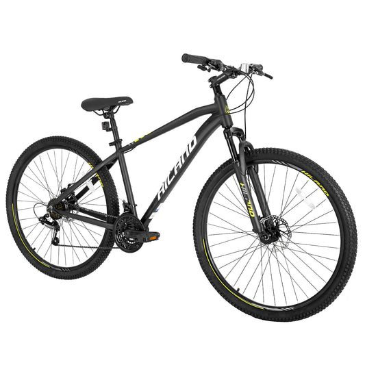 Hiland 29 Inch Mens Mountain Bike,17/19 Aluminum Frame,Shimano 21 Speeds,Dual Disc Brakes,Suspension Fork Bicycle for Men Adult