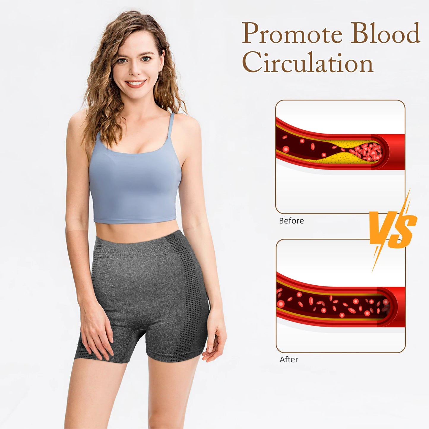 2pcs Sports Pants Fitness Yoga Shorts Women Body Sculpting Tight Breathable Quick-drying Sexy High Waist Running Short