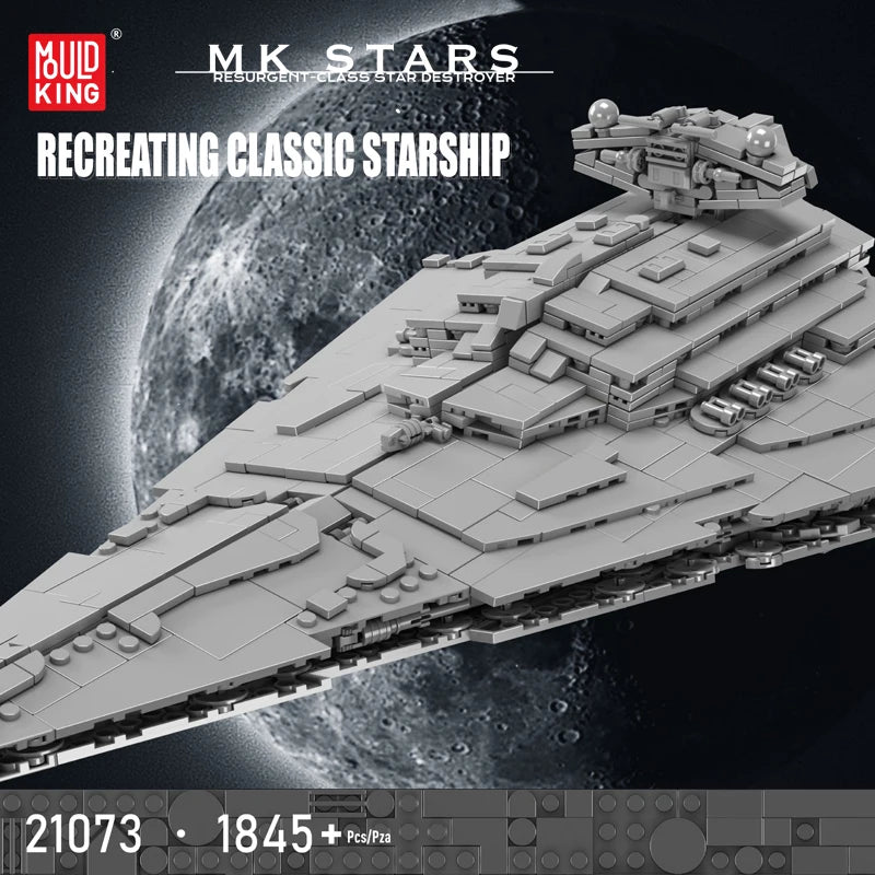 Mould King 21073 Star Plan Building Block The MOC Imperial Star Ship Model Assembly Star Fighter Toys Brick Kids Christmas Gift