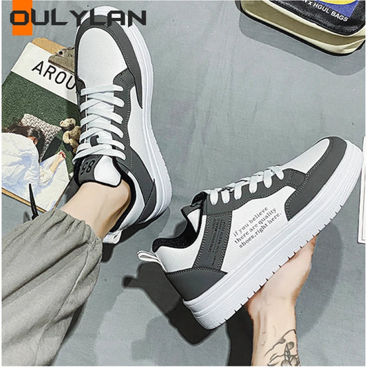 Women Comfortable Flat Slip-on Spring Casual Shoes Fashion Leather Men Non-slip Wear-resistant Sneakers Autumn Couple Shoes