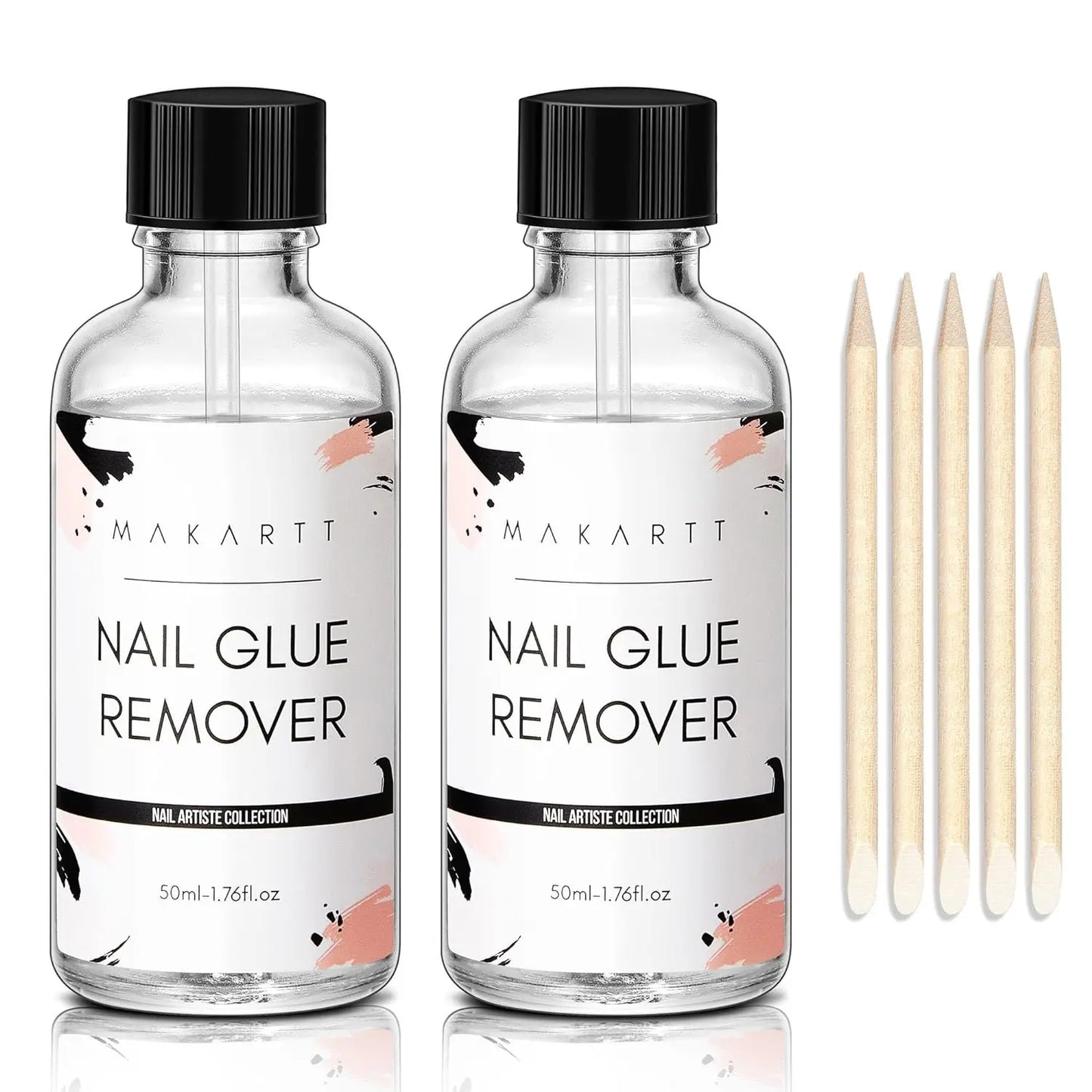 Nail Glue Remover Glue Off for False Nails , Makartt Press ON Nails Glue Remover Fake Nail Adhesives Remover Nail Glue Debonder