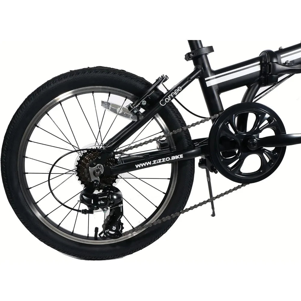 Campo 20 inch Folding Bike with 7-Speed, Adjustable Stem, Light Weight Frame