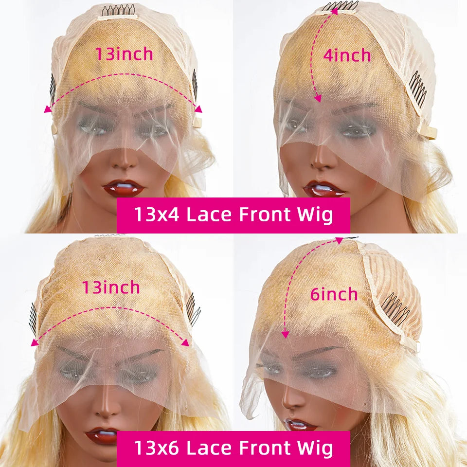 13x6 Pre Plucked  Transparent 613 Straight  Lace Frontal Human Hair Wig 30 Inch Lace Brazilian Wig 200 Density Lace Front Wigs