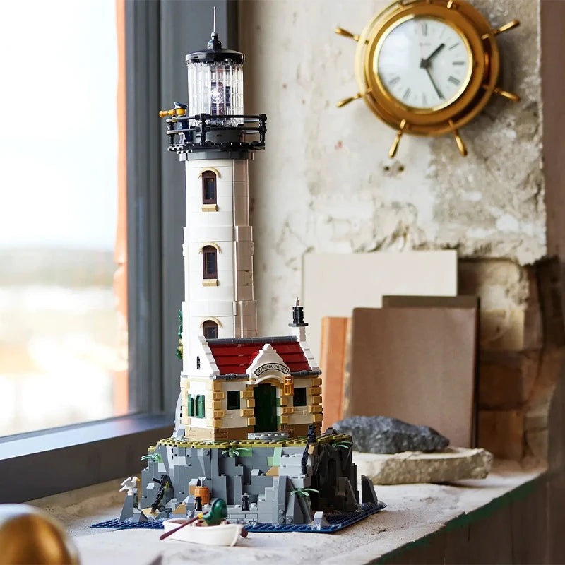 Creative Expert MOC 21335 Motorised Lighthouse Model 2065PCS Building Blocks Brick Puzzle Toys for Adult Kids Children Gift