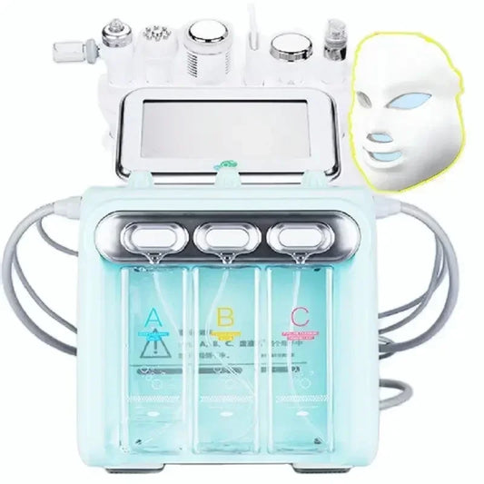 7 in 1 H2O2 Water Oxygen Jet Peel Hydro Beauty Skin Cleansing Hydrofacial Machine Facial Machine Water Aqua Peeling for Home Use