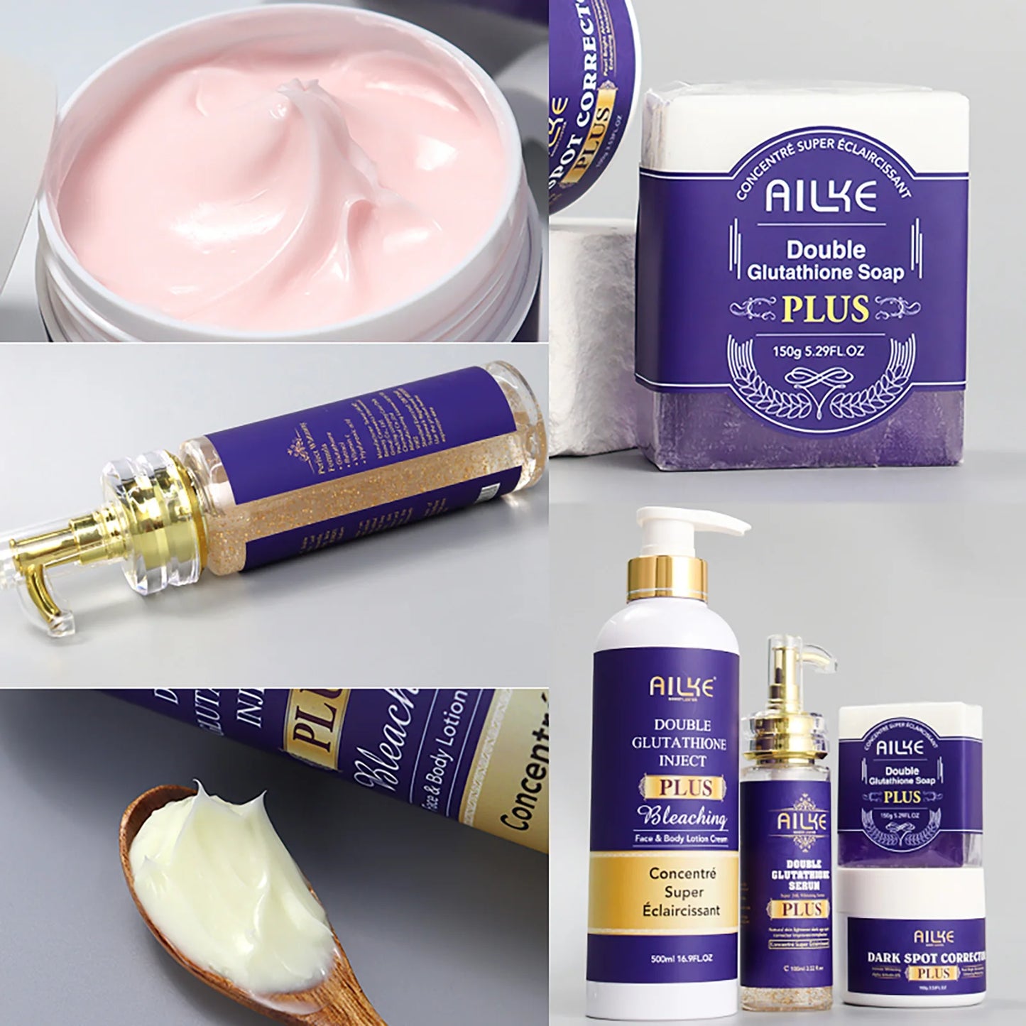 AILKE Premium Skin Lightening Cream - Dark Spot Corrector for Uneven Skin Tone - Face, Body, Underarm, Knees, Elbows, Knuckle